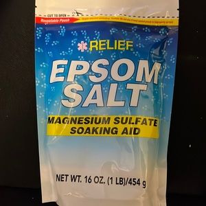 Lot of 3 pouches Relief Epsom Salt Soaking Aid